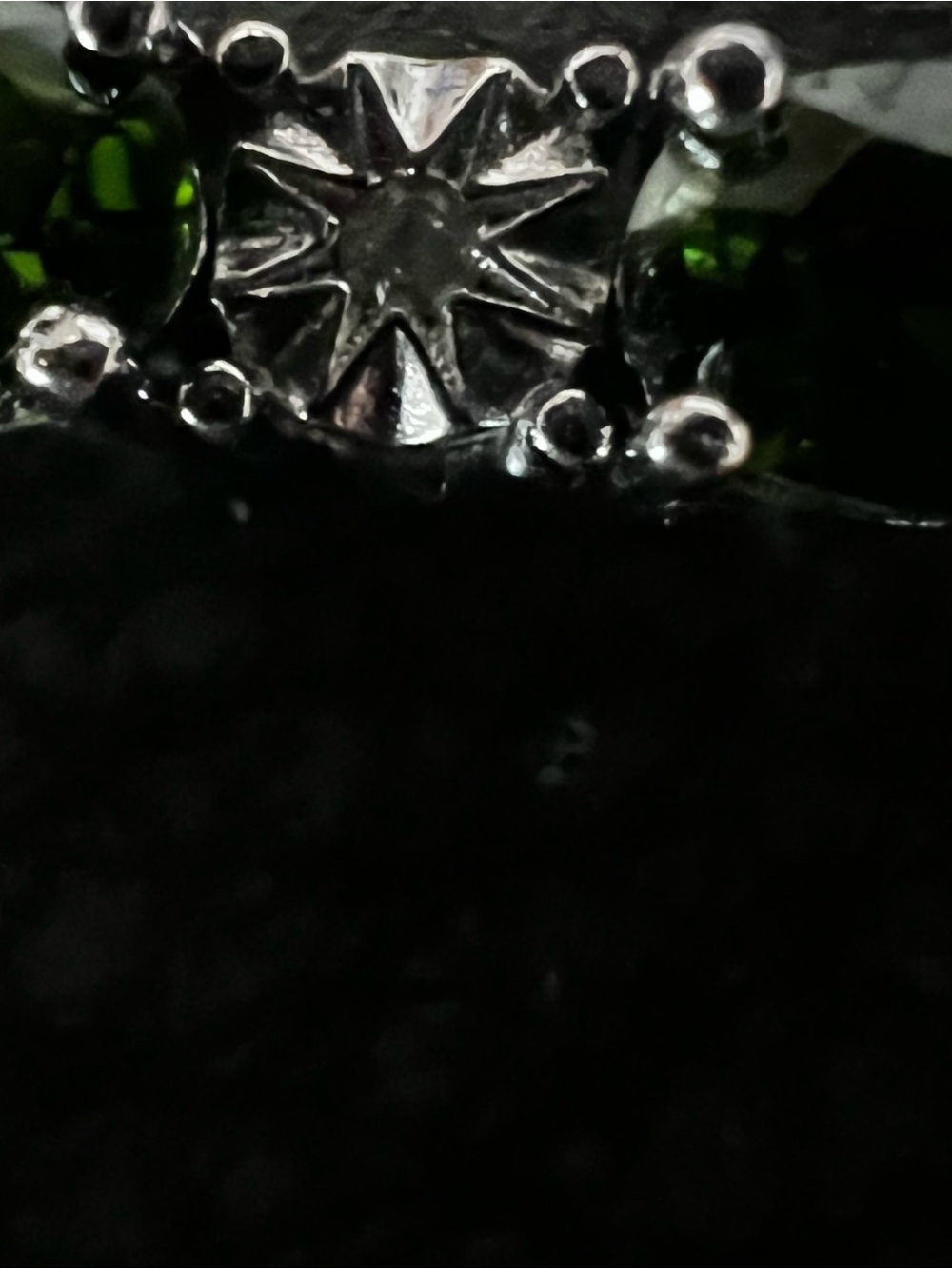 Green Stone Tennis Bracelet - Women Jewelry lab created emeralds tiny diamonds - Picture 7 of 11